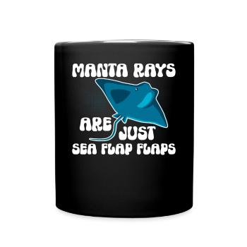Les raies manta ne sont que des rabats de mer Mantaro - Mug uni - noir - Devant