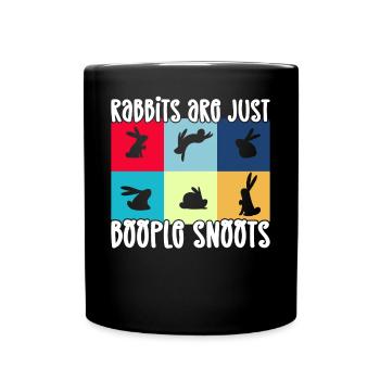 Les lapins ne sont que des bobos snoots lapin drôle lapin - Mug uni - noir - Devant