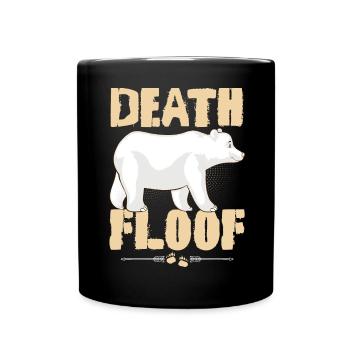 Funny Polar Bear Death Flake Illustration for Wildli - Full Colour Mug - black - Front
