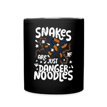 Les serpents ne sont que des nouilles de danger Les serpents sont un danger n - Mug uni - noir - Devant