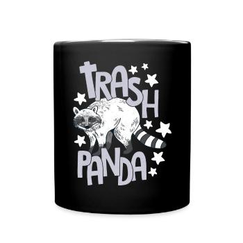 Trash Panda Raccoons Possum Design for Skunk L - Full Colour Mug - black - Front