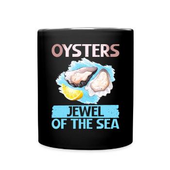 Oyster Gifts - Tasse einfarbig - Schwarz - Vorne