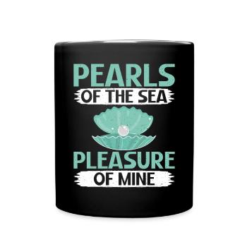 Oyster Gifts - Tasse einfarbig - Schwarz - Vorne