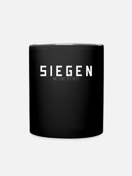 Siegen Meine Stadt - Tasse einfarbig - Schwarz