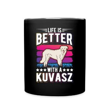 Feasting is better with Kuvasz - Full Colour Mug - black - Front