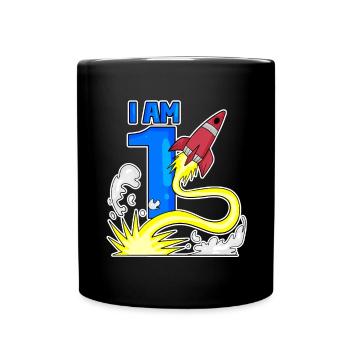 1 Jahre Geburtstag Junge Geschenk - Tasse einfarbig - Schwarz - Vorne