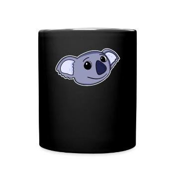 Koala Bear Head - Full Colour Mug - black - Front