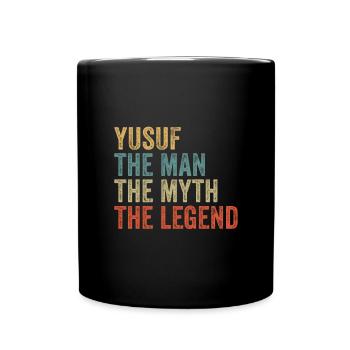 Yusuf the man the myth - Full Colour Mug - black - Front