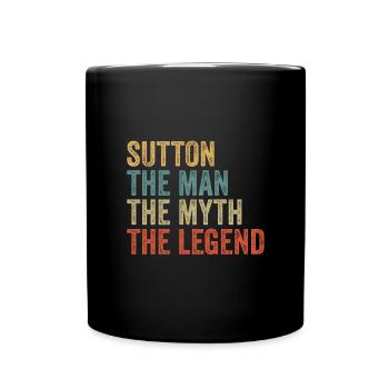 Sutton l’homme le mythe - Mug uni - noir - Devant