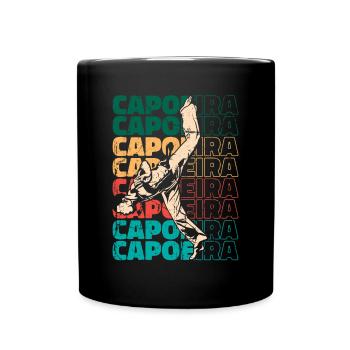 Texte Capoeira Rétro Ginga Capoeirista Danse - Mug uni - noir - Devant