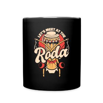 Rencontrons-nous à la danse Roda Capoeirista Ginga - Mug uni - noir - Devant