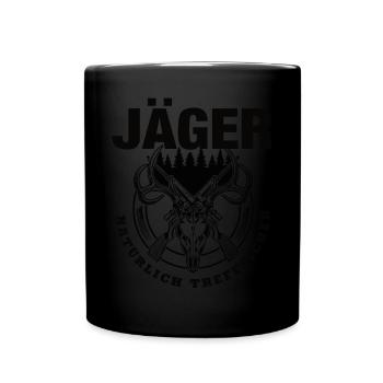 Les chasseurs, bien sûr, précis - Mug uni - noir - Devant