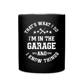 Car mechanic mechatronics technician screwdriver sayings - Full Colour Mug - black - Front