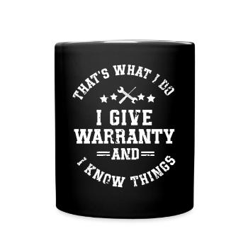 Car mechanic mechatronics technician screwdriver sayings - Full Colour Mug - black - Front