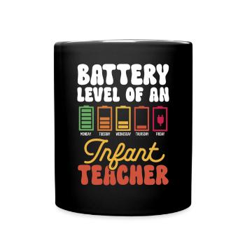 Enseignante de maternelle Éducatrice de centre de garde - Mug uni - noir - Devant