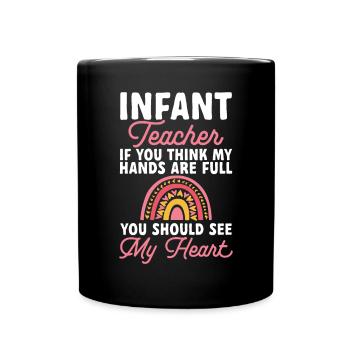 Enseignante de maternelle Éducatrice de centre de garde - Mug uni - noir - Devant