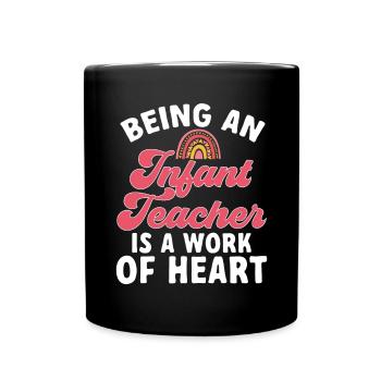 Enseignante de maternelle Éducatrice de centre de garde - Mug uni - noir - Devant