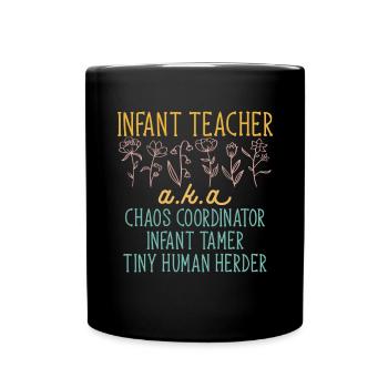 Enseignante de maternelle Éducatrice de centre de garde - Mug uni - noir - Devant