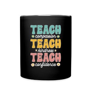 Enseignante de maternelle Éducatrice de centre de garde - Mug uni - noir - Devant