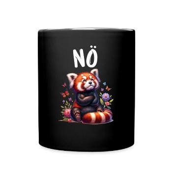 Panda roux Drôle de dicton Nope Renard de Feu - Mug uni - noir - Devant