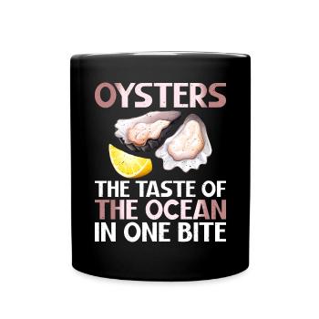 Oyster Gifts - Tasse einfarbig - Schwarz - Vorne