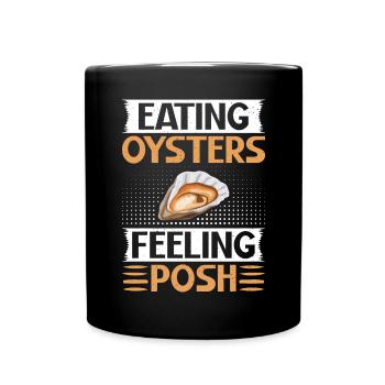 Oyster Gifts - Tasse einfarbig - Schwarz - Vorne