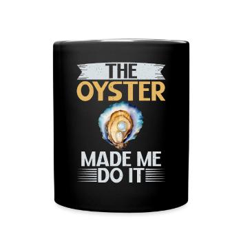Oyster Gifts - Tasse einfarbig - Schwarz - Vorne