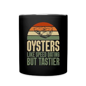 Oyster Gifts - Tasse einfarbig - Schwarz - Vorne