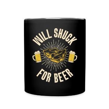 Oyster Gifts - Tasse einfarbig - Schwarz - Vorne