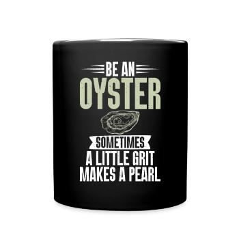 Oyster Gifts - Tasse einfarbig - Schwarz - Vorne