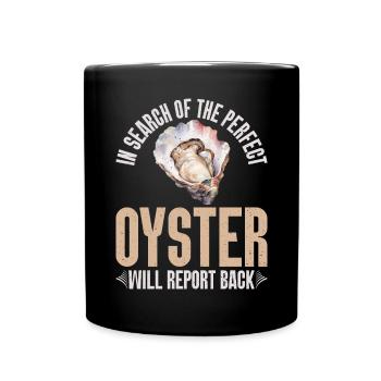 Oyster Gifts - Tasse einfarbig - Schwarz - Vorne
