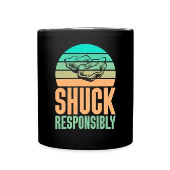 Oyster Gifts - Tasse einfarbig - Schwarz - Vorne