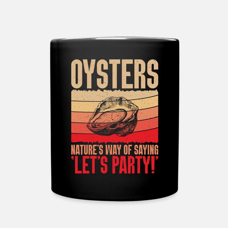 Ostron gåvor - Enfärgad mugg - svart