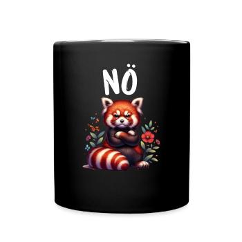 Panda roux Drôle de dicton Nope Renard de Feu - Mug uni - noir - Devant