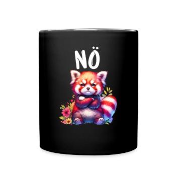 Panda roux Drôle de dicton Nope Renard de Feu - Mug uni - noir - Devant