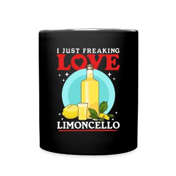 Limoncello Likör Zitronen Geschenk - Tasse einfarbig - Schwarz - Vorne