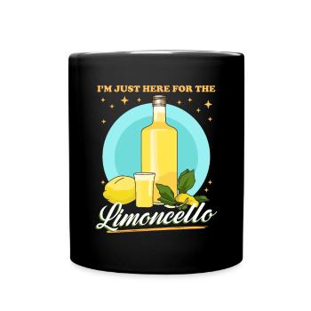 Limoncello Zitronen Likör Geschenk - Tasse einfarbig - Schwarz - Vorne