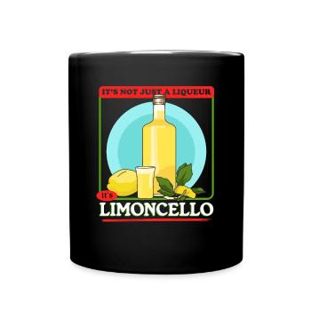 Limoncello Zitronen Likör Limoncellos Geschenk - Tasse einfarbig - Schwarz - Vorne