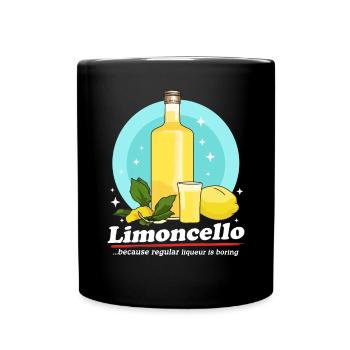 Limoncello Zitronen Limoncellos Likör Geschenk - Tasse einfarbig - Schwarz - Vorne