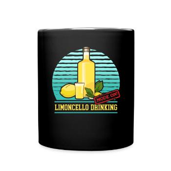 Limoncello Limoncellos Zitronen Likör Geschenk - Tasse einfarbig - Schwarz - Vorne