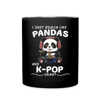 Panda Panda Bear Funny - Full Colour Mug - black - Front