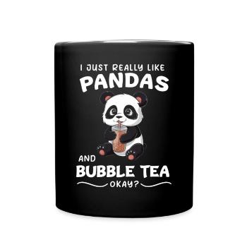 Panda Panda Ours Drôle - Mug uni - noir - Devant