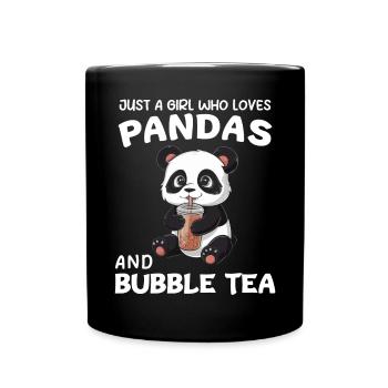 Panda Panda Bear Funny - Full Colour Mug - black - Front