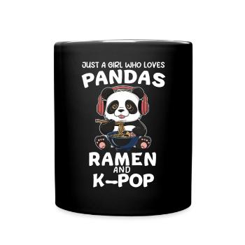 Panda Panda Bear Funny - Full Colour Mug - black - Front