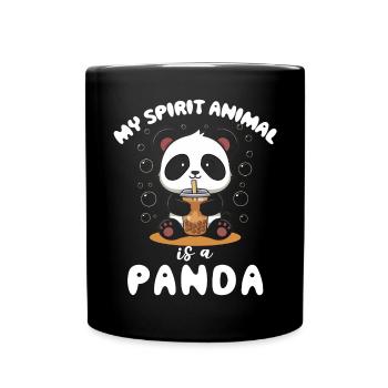 Panda Panda Ours Drôle - Mug uni - noir - Devant