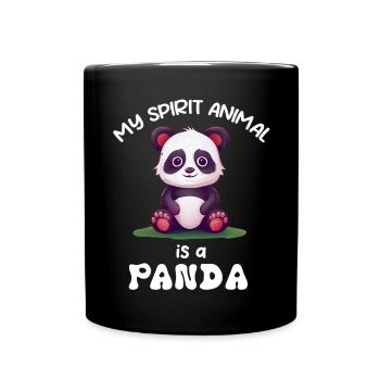 Panda Panda Ours Drôle - Mug uni - noir - Devant