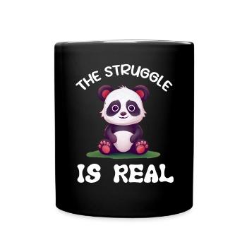 Panda Panda Bear Funny - Full Colour Mug - black - Front