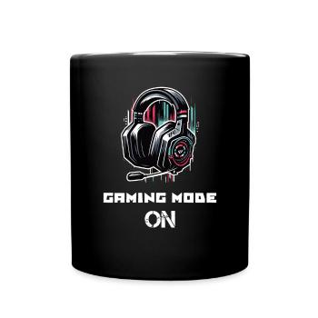 Gaming Mode On Gamer Sprüche Shirt - Tasse einfarbig - Schwarz - Vorne