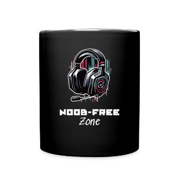 Noob Free Zone Gamer Dictons Chemise - Mug uni - noir - Devant