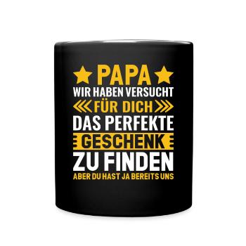 Vatertag Vatertagsgeschenke ideen Papa - Tasse einfarbig - Schwarz - Vorne